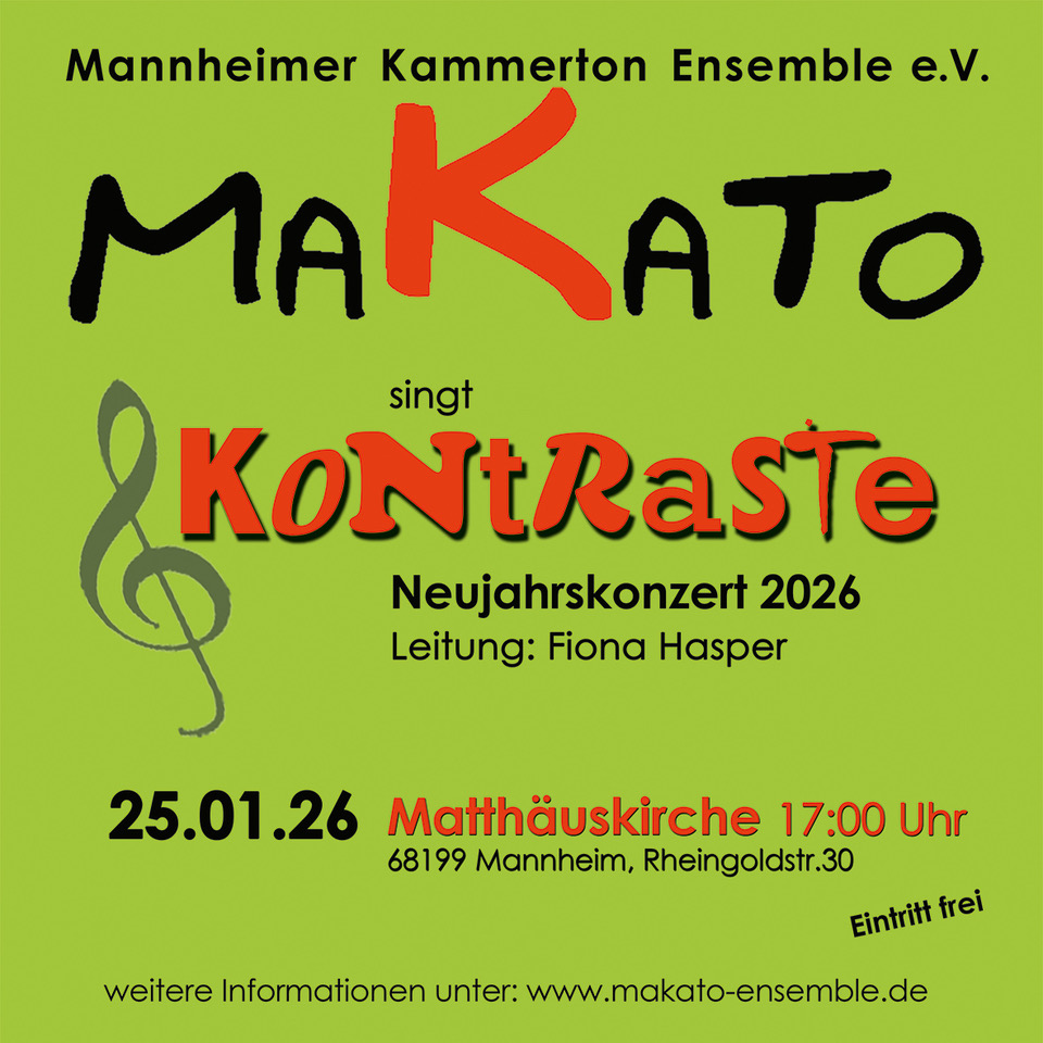 Konzertflyer Kontraste - 25. Januar 2026